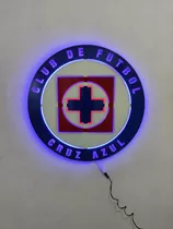 Cuadro Decorativo Con Luz ( Escudo Club Deportivo Cruz Azul)