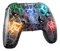 Joystick Led Rgb Con Carcasa Intercambiable Crackelada Compatible Con Pc Steam Nswitch Oled Lite Android Dehuka