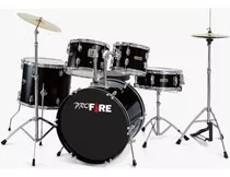 Bateria Bumbo 20 Acústica Profire Ferragem Cromada C/ Banco