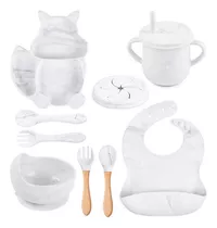 Conjunto De Talheres Para Pratos De Jantar De Silicone Baby