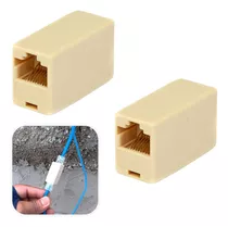 Emenda Prolongador Extensor Cabo De Rede Rj45 Fêmea 2 Peças