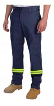 Pantalón De Trabajo Ae Con Reflectivo Azul 36/60 Disershop