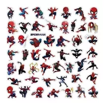 50 Stickers Impermeables Spiderman, Adhesivos, Pegatinas