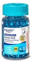 Sleep Aid 50 Mg Sueño Maximo Y Rapido 100 Capsulas Descanso Sabor Sin Sabor
