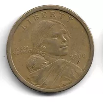 Moneda De Dolar Sacagawea 2000 - P Para Coleccionismo