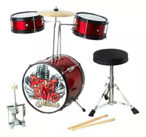 Bateria Infantil First Band Deluxe Faydi 310-0049 Color Rojo