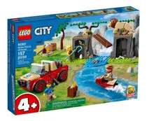 Brinquedo Infantil Lego City Resgate Da Vida Selvagem 157pçs