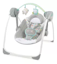 Silla Mecedora Para Bebé Ingenuity Comfort 2 Go Portable Swing Eléctrica Fanciful Forest Gris/blanco