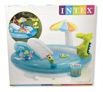 Piscina Inflável Playground 180 Litros Jacaré - Intex #57129