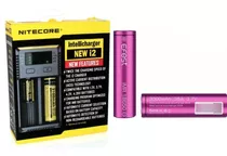 Cargador Nitecore New I2 + 2 Baterías Efest 18650