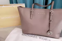 Cartera Michael Kors, Jet Set Travel Tote Bag, Color Taupe