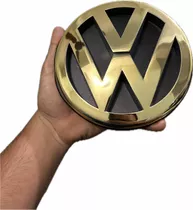 Emblema Vw Frente Kombi 97 Tampa Tras Saveiro 97 Dourado