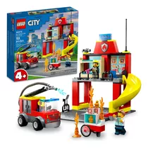 Lego City Quartel E Caminhão Dos Bombeiros 60375