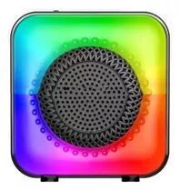 Caixa De Som Bluetooth Sem Fio Portátil Led Light Rgb Black