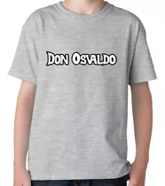 Remera Gris Niño Sublimada Personalizada Don Osvaldo