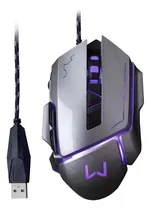 Mouse Gamer Mo262 Multilaser Warrior Ivor 3200dpi Grafite 