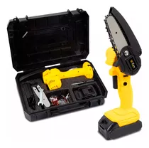 Motosserra Mini Bateria Recarregável 21v The Black Tools Cor Amarelo