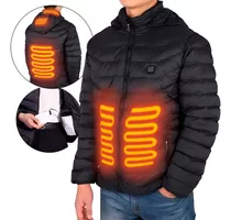 Chaqueta Parka Térmica Usb De Calefacción Eléctrica Invierno