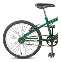 Bicicleta Masculina Infantil Aro 20 Dks Cross Style Bmx Bike Cor Verde