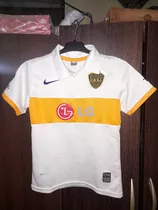 Camiseta De Boca Jrs. Talle 10 Niño Año 2009 Marca Nike