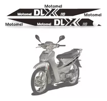 Kit Calcomanias Vinilo Para Moto Motomel Dlx 110 Negro