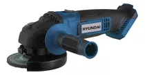 Amoladora Ang 115mm Batería 20v Hyundai - Ferrejido Color Azul