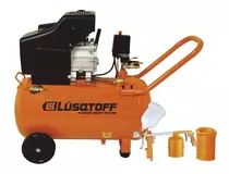 Compresor De Aire Eléctrico Portátil Lüsqtoff Lc-2550bk Monofásico 50l 2.5hp 220v 50hz Naranja