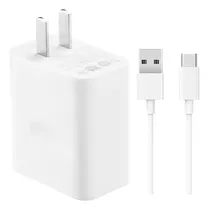 Cargador Oppo Vcb3hdch Usb-c De Pared Con Cable Carga Rápido Blanco