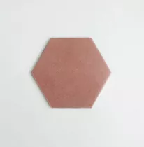 Porcelanato Hexagonal Cement Pink Rosa 17x19,5 1º