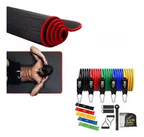 Pack Entrenamiento Colchoneta Mat + Combo De Resistencia