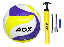 Balón Voleibol Vx501 + Bomba Adx Peso Y Medida Reglamentaria