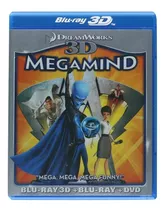Megamente Megamind Pelicula Blu-ray 3d + Blu-ray + Dvd