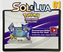 40 Códigos Pokémon Tcg Online - Sol E Lua 01 + Brindes