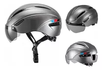 Casco Rockbros Para Ciclismo, Scooter Con Gafas Magnéticas