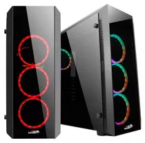 Gabinete Pc Gamer Sentey Z20 4 X Fan Rgb Vidrio Templado