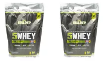 Kit 2 Whey Protein 5w Pro Builder 2kg Diversos Sabores