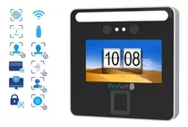 Reloj Biométrico Facial Wifi Control Acceso Huella Pendrive Color Negro