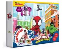 Quebra Cabeça Grandão Spidey 48 Peças Grandes Toyster