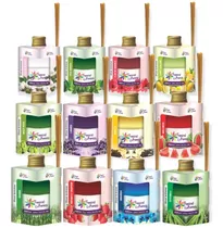 6 Unid. Aromatizador Ambientes Tropical Aromas 250ml Difusor