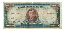 Billete De Chile 50.000 Pesos (cinco Mil Condores)