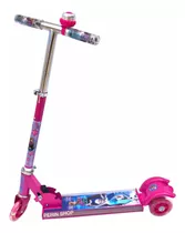 Patinete Infantil Menina Frozen 3 Rodas Led E Musical