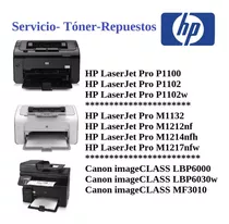 Servicio Técnico Hp Laserjet P1102 M1132 M1212 M1214 M1217