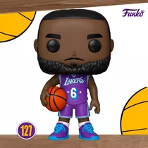 Funko Pop Lebron James #127 Nba Lakers City Edition Original Color Lebron James #127 / Lakers Ce 21 / Jersey Morado