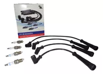 Kit Cables + 4 Bujías Bosch Kit9008