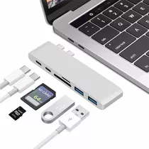 Adaptador Usb C Thunderbolt Hub 7 En 1 Para Macbook Con Hdmi