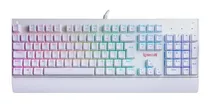 Teclado Mecânico Redragon Kala Rgb Branco Abnt2 Switch Black