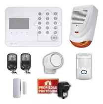 Kit Alarma Domiciliaria Inalambrica Casa Via Wifi/gsm/linea