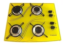 Fogão Cooktop Gás Safanelli Lines Fogão 4 Bocas Amarelo 127v/220v