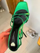 Sandalias Sarkany Verde Metalizado