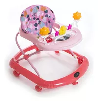 Andador Caminador Para Bebes Love 726 Musical 3 Posiciones Sonajero Color Rosa